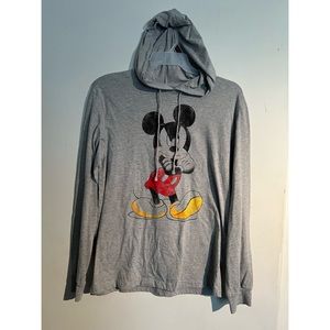 Disney Mens medium grumpy mickey mouse hoodie